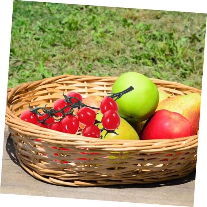 8 STK Simulierte Kirschtomaten dekorative Kirschtomaten Simulation Kirschtomaten Künstliche Tomaten Dekorative Tomaten lebensechte Kirschtomaten Zuhause gefälschte Fruchtstütze 