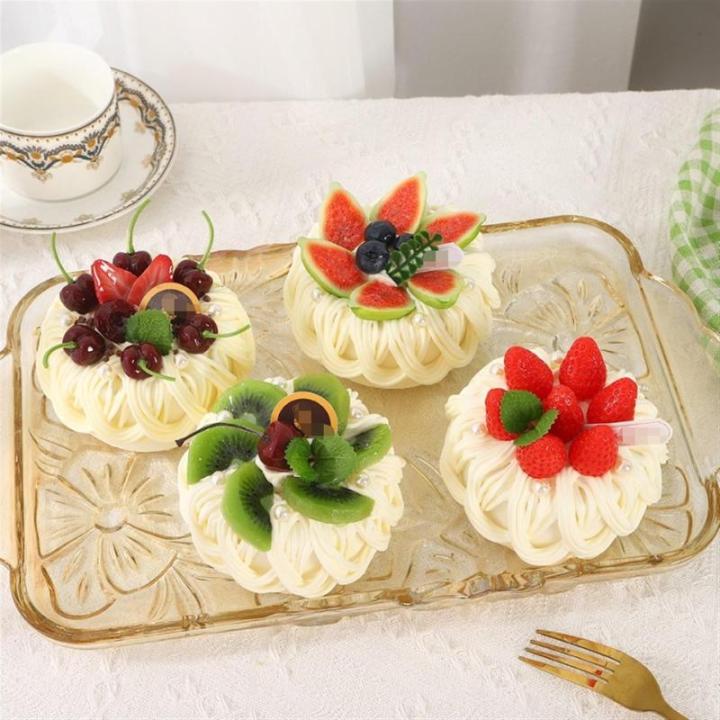 Fake Kuchen künstliche Kuchen 2Set Künstliche Kuchen Modell Fotografie Requisiten Für Display Simulation Kuchen Dessert Modell Realistisches Essen