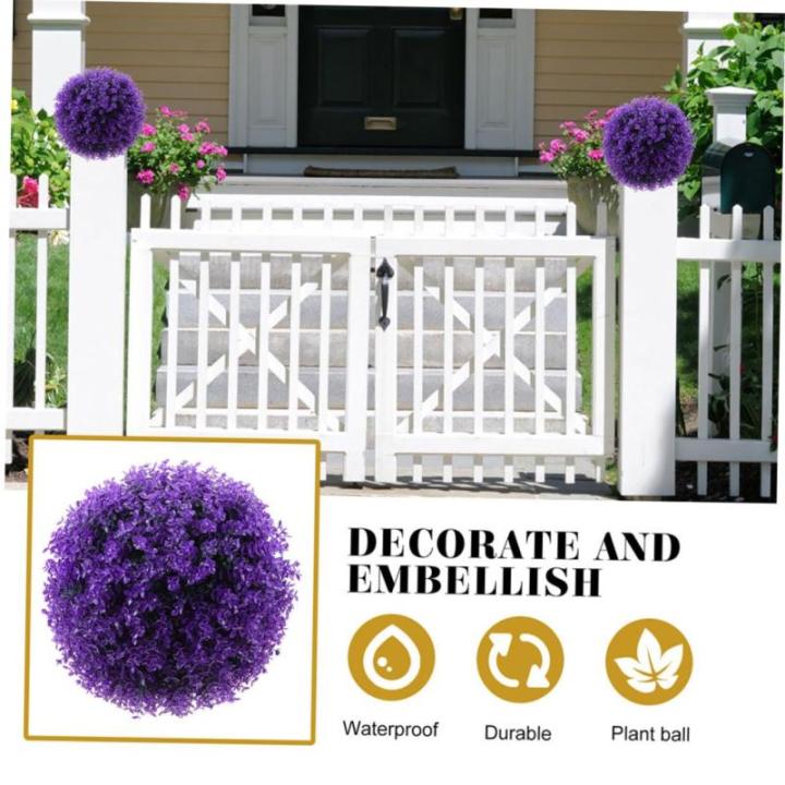 2 stuks eucalyptus grasbal plant grasballen vormsnoei van ballen planten hangende grasballen groene vulballen violet plastic ornament huishouden