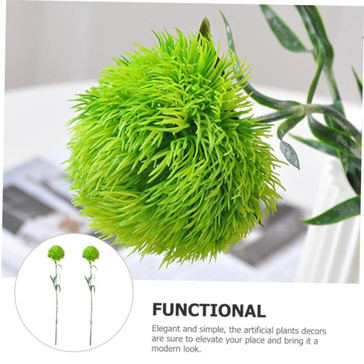 2St Buchsbaum Kugel Künstliche Topiary-Kugelpflanze grüne Topiary-Kugeln Grüne Kugeln kunstpflanze kunstplflanze zimmerpflanzen Pflanzen dekor grünes Dekor Weich-PVC Light Gree
