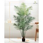 165cm künstliche Dypsis Lutescens Palme, Pflanze nur für den Innenbereich mit 15 abnehmbaren Stämmen, deko für Büro, Laden, Wohnung und Party
