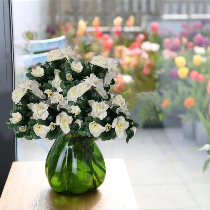 Blumen Künstlich Rosen Fake Schaumstoff mit Stiel Künstliche Blume für Hochzeit Home Party Baby Dusche Hausgarten Valentinstag Deko 84 Stück 0517