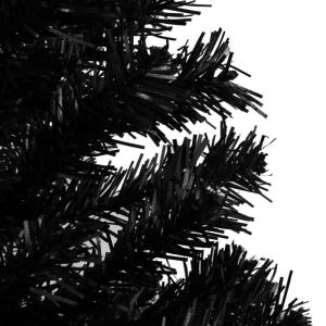 Künstlicher Weihnachtsbaum mit Ständer Christbaum Tannenbaum Kunstbaum Weihnachten Künstlicher Weihnachtsbaum Weihnachtsdeko Schwarz 120 cm PVC