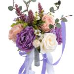 Europäischer künstlicher Rosenblumenstrauß, Simulation koreanischer Hochzeitsstrauß für Valentinstag, Hochzeit, Brautfotografie