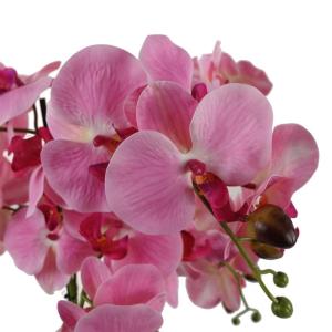 Realistische künstliche Orchideenpflanzen, vollständig getopft