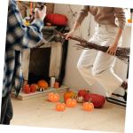 4 Sätze Künstlicher Kürbis Kranz Kürbisse Selber Machen Halloween-Requisiten Künstliche Kürbisdekoration Heimdekorationen Halloween-wohndekoration Yellow Plastik 10 Stück * 