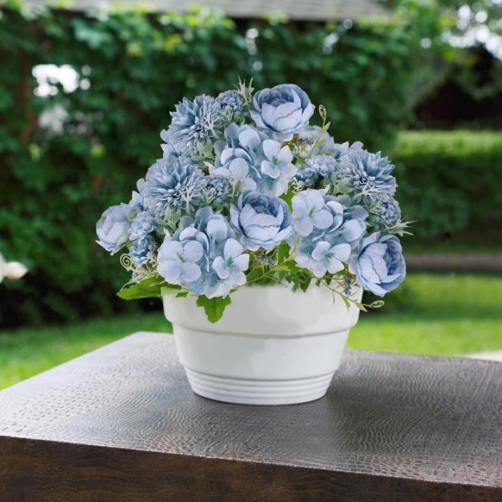 Kunstbloemen, 14 bundels pioenrozen, kunstbloemen, decoratie, als echt voor bruiloft, thuis, tafel, party, raamdecoratie 1012