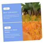 3St simulierte Ananas-Ornamente Ananas-Statue gefälschte Äpfel Ananas-Kunststoffmodell Ananas Schaufensterdekoration Obst Modelle künstliche Ananas Fake-Ananas-Modell-Dekor Pu