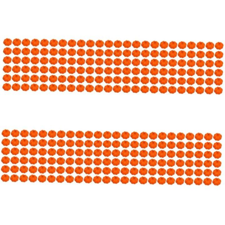 800 STK Kürbis Dekoration künstliche Kürbisskulptur Kleiner Schaumkürbis Zinn Halloween Pumpkin halloweenkürbis Herbstdeko simulierter Kürbis Party-Layout-Requisiten PU-Klebe