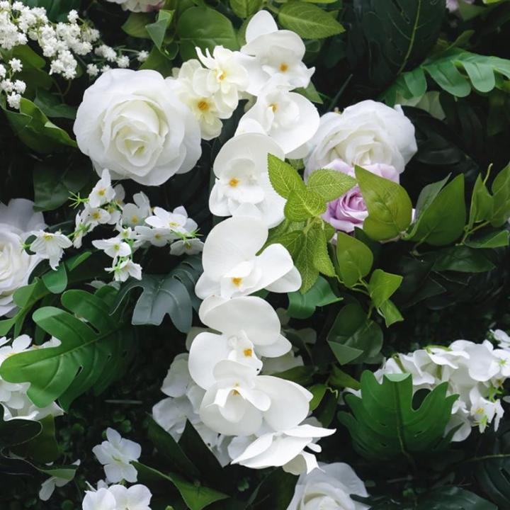 Simulation Rosenwand Hintergrundwand, 5D Stoff Hintergrund Grüne Pflanzenwand Pflanzenwand Für Foto Hintergrund Home Party Hochzeit Hintergrund Hochzeitsdekoration(3.28ftx3.28ft)