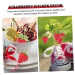 1 Satz Simulierte Erdbeeren Künstliche Erdbeeren Künstliche Schaumstofffrüchte Küchenobstmodell Obstdekor Erdbeerdekorationen Künstliche Früchte Zum Basteln 18 Stück