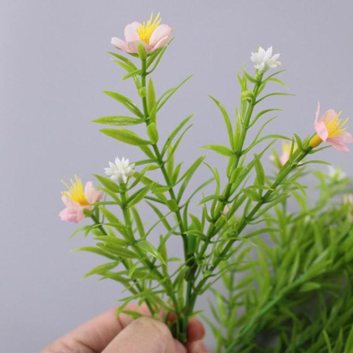 0812 Kunstbloemen, kunstbloemen als echt lente, decoratieve bloemen, kunstbloemen, roze, kunsttakken voor bloemstuk, woondecoratie, 140 stuks