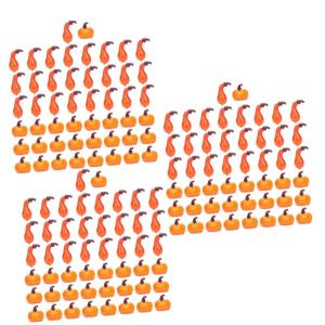 150 STK Kürbis-Ornamente lebendige Kürbisdekore Kürbis ernten herbstdeko Halloween orangefarbenes Fruchtdekor orangefarbene Verzierungen Thanksgiving Day Kürbisse Modell