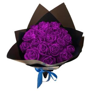 Glitzer-Rosen-Strauß – funkelnder Blütenstrauß, Romantisches Schaum-Ewig-Blumenstrauß | Glitzernde Rosen-Arrangement, Dekoration, Hochzeits-Brautstrauß für Freundin, Verlob