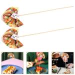 2St Blumenstab Blumenarrangement spaß dekorative Ornamente würfelunterlage Dekoration 2022 Cupcake-Picks Sushi-Arrangement-Sticks Blumendekor Blumengefäßverzierung Plastik Gol