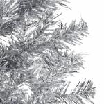 Künstlicher Weihnachtsbaum Silber 150 cm Höhe PVC-Material Halb-Weihnachtsbaum Platzsparend Wand Christbaum Innen- und Außenbereich Wirtschaftliche Weihnachtsdekoration Festlich
