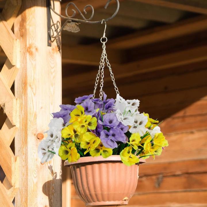 9 Bundels Outdoor UV Bestand Nep Bloemen Zomer Decoratie Bloemen DIY Tafels Party Thuis Groen Struiken Planten Huis Tuin Decor
