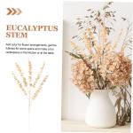 4 Stück Simulierter Ginkgo Biloba Künstliches Eukalyptusblatt Künstliche Eukalyptusstängel Gefälschte Eukalyptusstiele Hochzeitsfeier-Dekoration Simulation Verlässt Eisen Gol