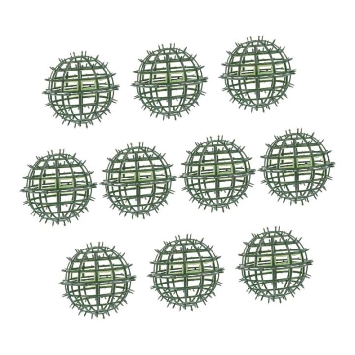 10 stuks Plastic Bloemen Bal Stand Wanden Kamerplant Plank Groen Kogel Frame Tuin Trellis Kunstmatige Vorm Snijbal Vormgeving Houten Bruiloft Plastic Dispenser Cirkel