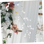 4 Stück Künstliche Blumenrebe Zuhause Hochzeit Party Acryl Rebe Perlenblume Hochzeit Blumenhandwerk Acryl Zweig Acryl Blumendekoration