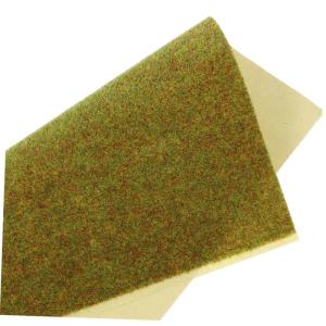 4 Stück Modellrasen Kunstrasen Schmücken Sandtisch Grasmatte Robuste Rasenmatte Kunstrasen Rasen Nylonrasenmatte DIY Rasen Rasen DIY Rasenmodell Grasmatten Khakifarbenes Nylon