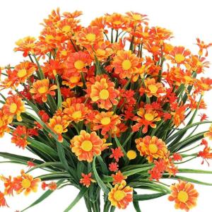 Künstliche Blumen Gänseblümchen UV-beständig Farbecht Kunststoff Pflanze für Home Decor