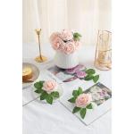25 stks Echt uitziende Nep Rose Head, Faux Bloemen Realfor DIY Bruiloft Boeketten Centerpieces Arrangementen Party Home Decorations, Roze