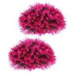 2 Stück Eukalyptus Grasball Künstliche Graspflanze Dekorative Bälle Hängende Grasbälle Dekorative Hängebälle Künstliche Formschnitt Kugel Für Draußen Hängende Anhänger
