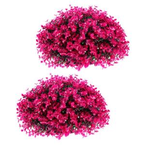 2 Stück Eukalyptus Grasball Künstliche Graspflanze Dekorative Bälle Hängende Grasbälle Dekorative Hängebälle Künstliche Formschnitt Kugel Für Draußen Hängende Anhänger
