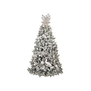 Geschmückter künstlicher Weihnachtsbaum mit 98 STK Kugeln ZUCKERKERZEN 180 cm mit Metallständer