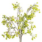 Künstliche Beerenzweige mit langem Stiel, 60 cm, grüne Beerenstiele, künstlicher Beerenstrauß für Tischdekoration, Vase, Heimdekoration, Weihnachtsdekoration, 4 Stück