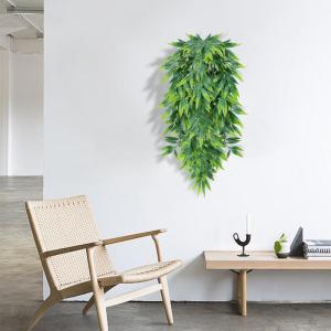 4 stuks kunstmatige hangplanten, bamboebladeren, decoratie, klimop, , hangende , plastic plant, groen, voor muur, outdoor, pot, hanglamp, balkon, tuindecoratie, 80 cm