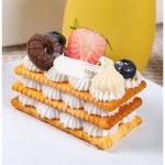Fake Kuchen künstliche Kuchen 6 Stücke Künstliche Cookie Füllung Desserts Requisiten Simulation Kuchen Modell Für Shop-Display Realistisches Essen