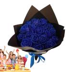 Künstlicher Rosenblumenstrauß – Bouquet, romantische gefälschte unsterbliche Rosenblumen | Hochzeitsstrauß, Home Party Dekoration für Freundin