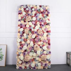 Künstliche Blumenwand, 3D-Wandblume Mit Stoffrücken, Seidenhortensie, Blumenwandpaneel, Verwendet Für Hochzeit, Gartenwand, Kirchenwand, Party