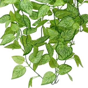 2 Pièces de Plantes Artificielles 105cm Faux Lierre Artificielles Vertes Utilisées pour Salon Appartement Salle de Bain Cuisine Balcon