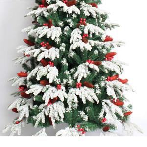 6 Fuß hochwertiger, schneebedeckter/beflockter, unbeleuchteter Weihnachtsbaum, aufklappbarer künstlicher Weihnachtskieferbaum, Weihnachtsdekoration mit Metallständer und