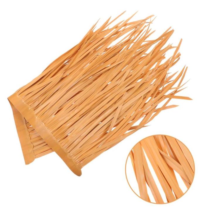 2 Stück Stroh Dekoration Rasen Dekor Simulierte Strohmatte Dekoratives Strohdach Strohdach Gartendekoration Lebensechte Stroh Simulation Stroh Ornament DIY Künstliches