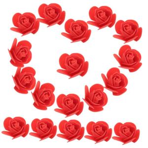 50 Stück Mini-Rosenkopf künstlicher Rosenkopf Mini-Fake-Rose Schäume Dekoration Weihnachten weihnachtsdeko beleuchtet innen Rosen künstliche Blumen gefälschte Blumen Schaum ro