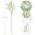 Orla , baby, adem bloemen, plastic bloemen, boeketten, faux bloemenstelen, valse sluierkruid, planten, bloemen voor bruiloften, woondecoratie, wit, 10 stuks