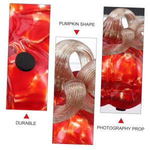 Glazen Decor Glazen Pompoen Ornament Halloween Decor Gekleurd Glas Decor Huisdecoraties Voor Thuis Kunstmatige Glazen Pompoen Pompoen Decor Tafel Ambachten