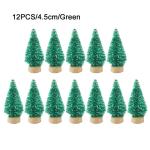 12 Stück Weihnachtsbaum aus Sisal Seidenzeder Miniatur Kiefer Flaschenbürstenbäume künstlicher mattierter Sisal-Weihnachtsbaum für die Weihnachtsdekoration,Tischdekoration