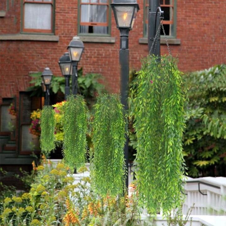 2 stuks kunstmatige klimop, slinger, 94 cm, kunstplant voor buiten, kunstplant, klimplant, groen, decoratie voor tuin, muur, hek, ophanging