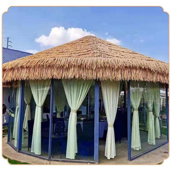 Künstliche Strohfliesen, Künstlicher Palmdach Paneele, Mexikanische Künstliche Strohrolle, Synthetische Palmenstroh Paneele, Für Bar, Hütte, Party, Garten, Zaun, Terrasse, Bas
