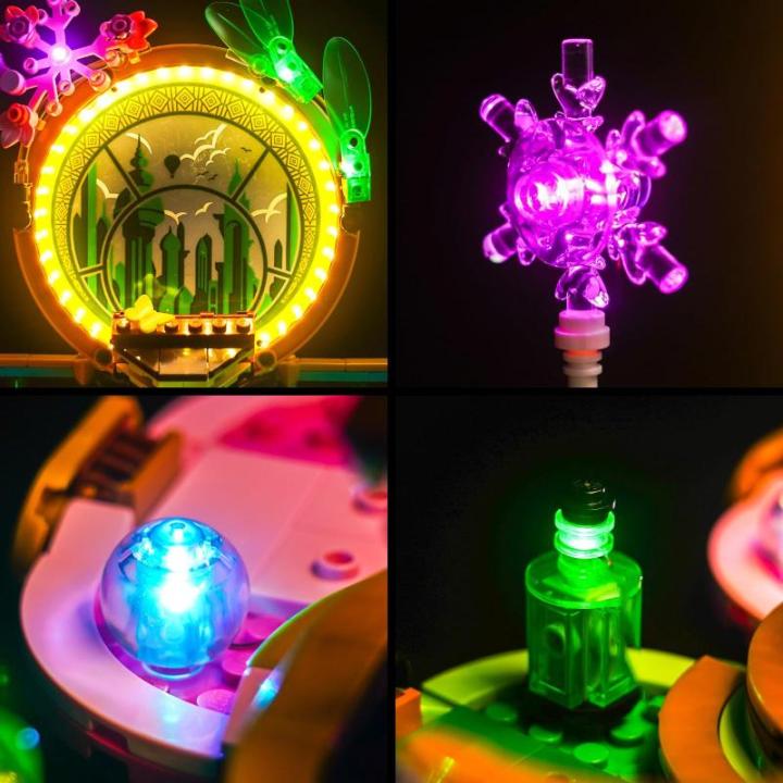 Led-lichtset compatibel met Lego Elphaba & Glinda figuren 75682 (geen model), decoratieve verlichtingsset compatibel met Elphaba & Glinda figuren, creatief speelgoed