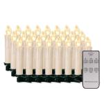 20/30/40/50/60 stuks LED-kaarsen, LED-kerstverlichting, draadloze dimbare kerstverlichting, vlamloze kerstkaarsen voor de kerstboom, kerstdecoratie, bruiloften, verjaardagen, feest