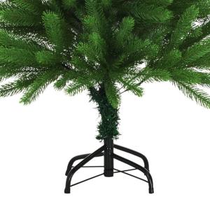 Künstlicher Weihnachtsbaum mit Beleuchtung & Kugeln Christbaum Tannenbaum Kunstbaum Weihnachten Künstlicher Weihnachtsbaum für Weihnachtsdeko120 cm Grün Golden