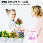 4 stuks planten ingemaakte mini levensechte nepplanten met pot plastic kunstplanten voor kunstplanten binnen buiten thuis cafés tafel kantoor bureau decor