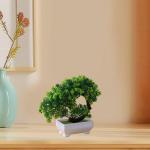 Kunstdecoratieve plant in pot, ornament, in pot voor decoratieve woonkamer, kantoor, tuin, lotusstijl