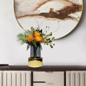 Kunstblumen Künstliche Blumen, Heimdekoration, Arrangement in Vase, Esstisch, Wohnzimmer, Schlafzimmer, Hochzeit, Blumenkunst, dekorativ für jeden Anlass